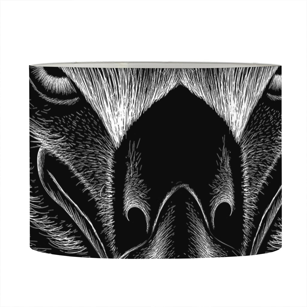 Black And White Eagle Print Drum Lamp Shade