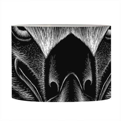 Black And White Eagle Print Drum Lamp Shade