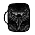 Black And White Eagle Print Front Pocket Bible Bag