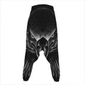 Black And White Eagle Print Hammer Pants