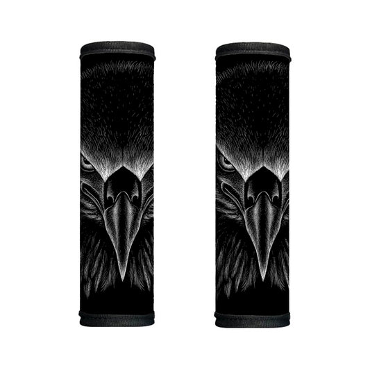 Black And White Eagle Print Handle Covers