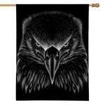 Black And White Eagle Print House Flag