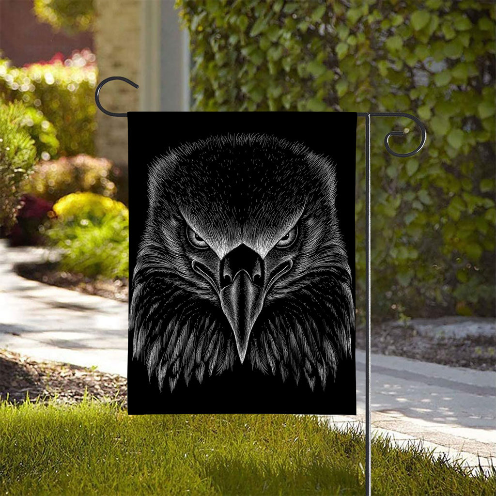 Black And White Eagle Print House Flag