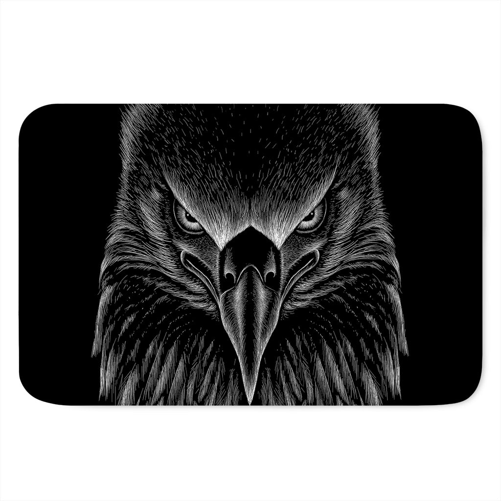 Black And White Eagle Print Indoor Door Mat