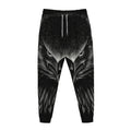 Black And White Eagle Print Jogger Pants