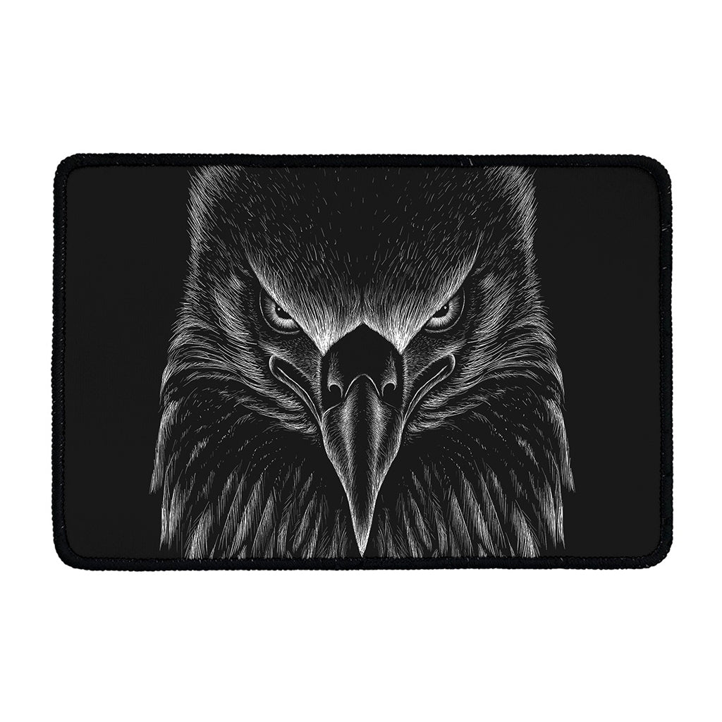 Black And White Eagle Print Kitchen Mat