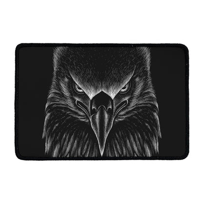 Black And White Eagle Print Kitchen Mat