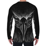 Black And White Eagle Print Men's Long Sleeve T-Shirt