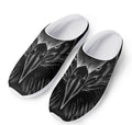Black And White Eagle Print Mesh Casual Shoes