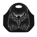 Black And White Eagle Print Neoprene Lunch Bag