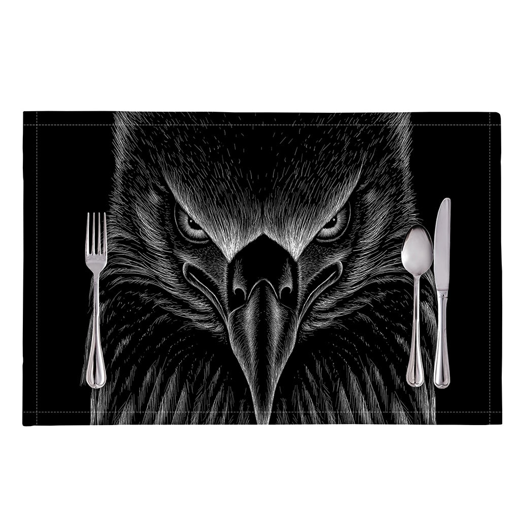 Black And White Eagle Print Placemat