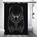 Black And White Eagle Print Premium Shower Curtain