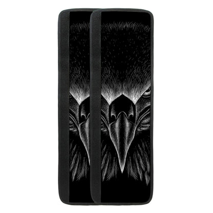 Black And White Eagle Print Refrigerator Handle Covers