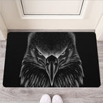 Black And White Eagle Print Rubber Doormat