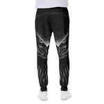 Black And White Eagle Print Scuba Joggers