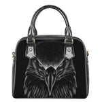 Black And White Eagle Print Shoulder Handbag