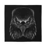 Black And White Eagle Print Silk Bandana