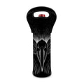 Black And White Eagle Print Single Neoprene Wine Tote
