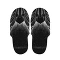 Black And White Eagle Print Slippers