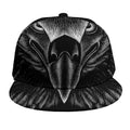 Black And White Eagle Print Snapback Cap