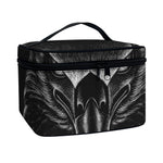 Black And White Eagle Print Travel Makeup Bag