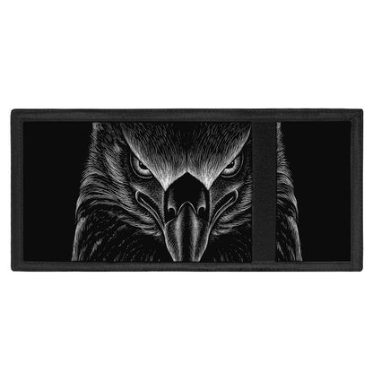 Black And White Eagle Print Trifold Wallet