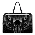 Black And White Eagle Print Utility Tote Bag