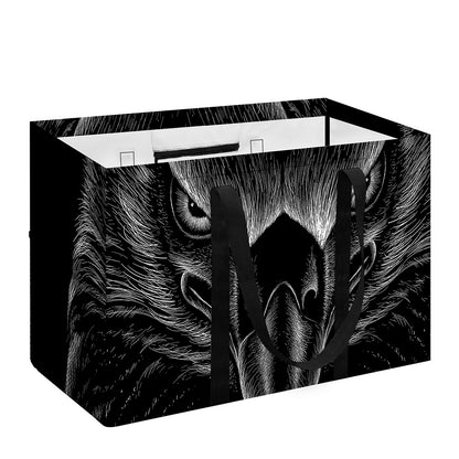 Black And White Eagle Print Utility Tote Bag