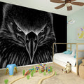Black And White Eagle Print Wall Sticker