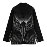 Black And White Eagle Print Women's Blazer