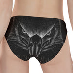 Black And White Eagle Print Women's Panties