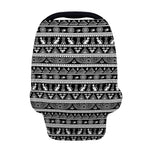 Black And White Egypt Pattern Print Baby Seat Cover