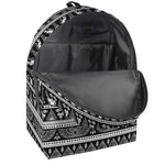 Black And White Egypt Pattern Print Backpack