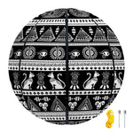 Black And White Egypt Pattern Print Basketball