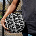 Black And White Egypt Pattern Print Basketball