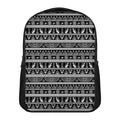 Black And White Egypt Pattern Print Casual Backpack