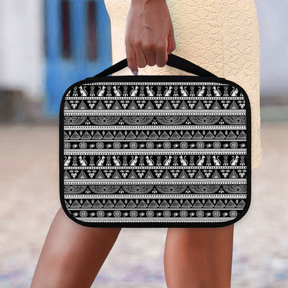 Black And White Egypt Pattern Print Classic Bible Case