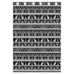 Black And White Egypt Pattern Print Curtain