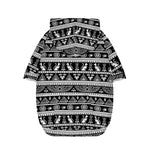 Black And White Egypt Pattern Print Dog Zip Up Hoodie