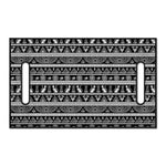 Black And White Egypt Pattern Print Golf Cart Seat Cover