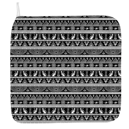 Black And White Egypt Pattern Print Hand Towel