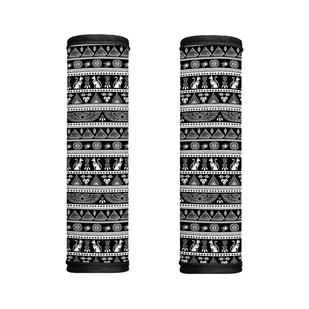 Black And White Egypt Pattern Print Handle Covers