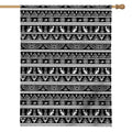 Black And White Egypt Pattern Print House Flag
