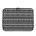 Black And White Egypt Pattern Print Laptop Sleeve