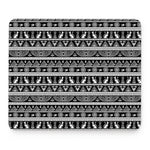 Black And White Egypt Pattern Print Mouse Pad