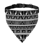 Black And White Egypt Pattern Print Over The Collar Dog Bandana