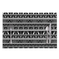 Black And White Egypt Pattern Print Placemat