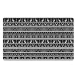 Black And White Egypt Pattern Print Polyester Doormat