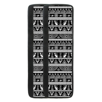 Black And White Egypt Pattern Print Refrigerator Handle Covers