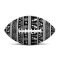 Black And White Egypt Pattern Print Rugby Ball